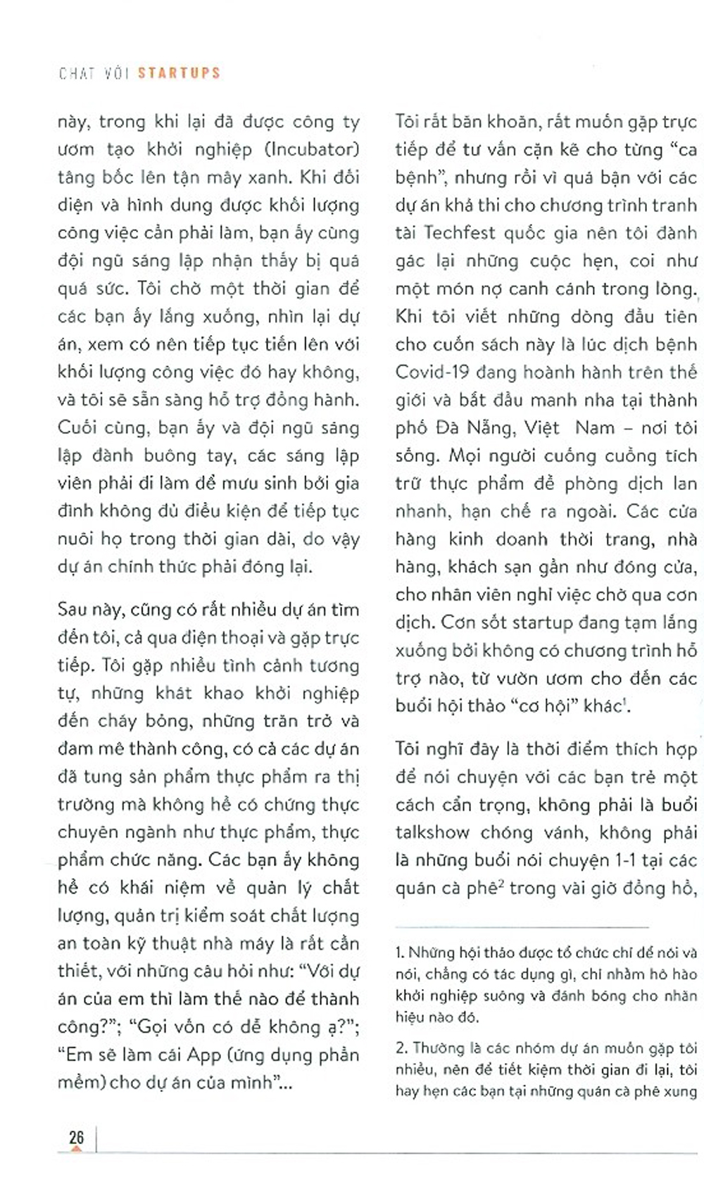 Chat Với Startups - Từ Ý Tưởng Đến Gọi Vốn Thành Công