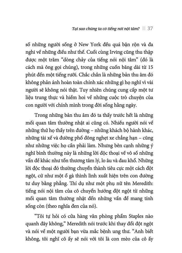 chatter - trò chuyện với chính mình