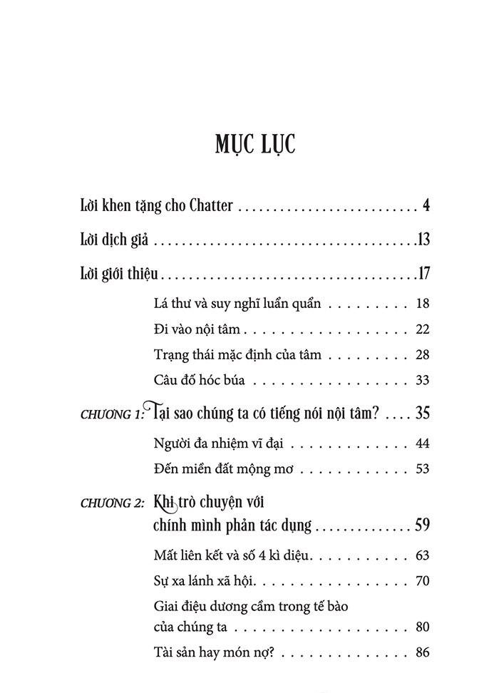 chatter - trò chuyện với chính mình