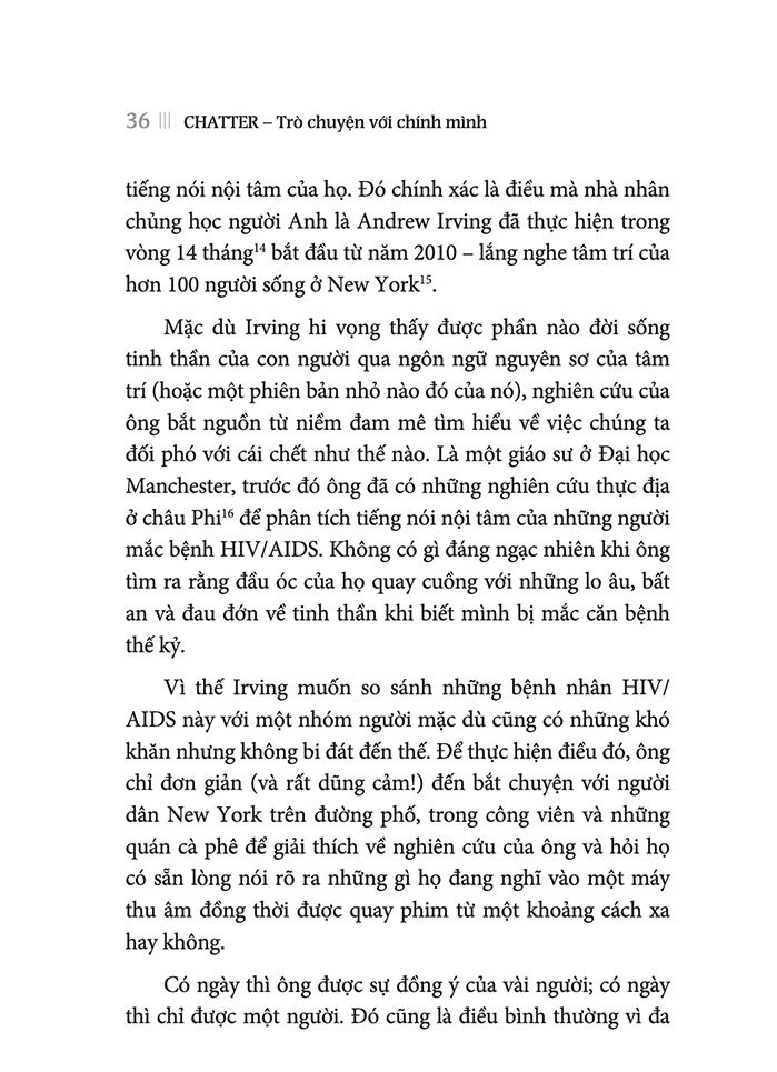 chatter - trò chuyện với chính mình