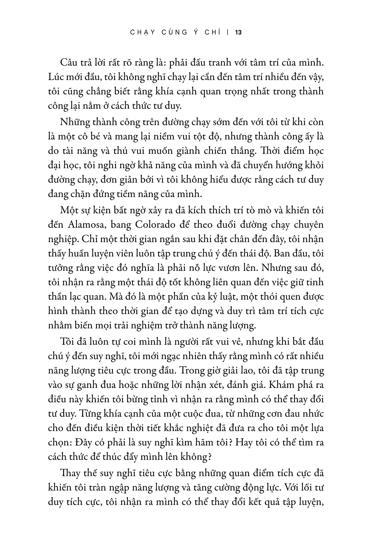 chạy cùng ý chí: tư duy để chiến thắng - let your mind run: a memoir of thinking my way to victory