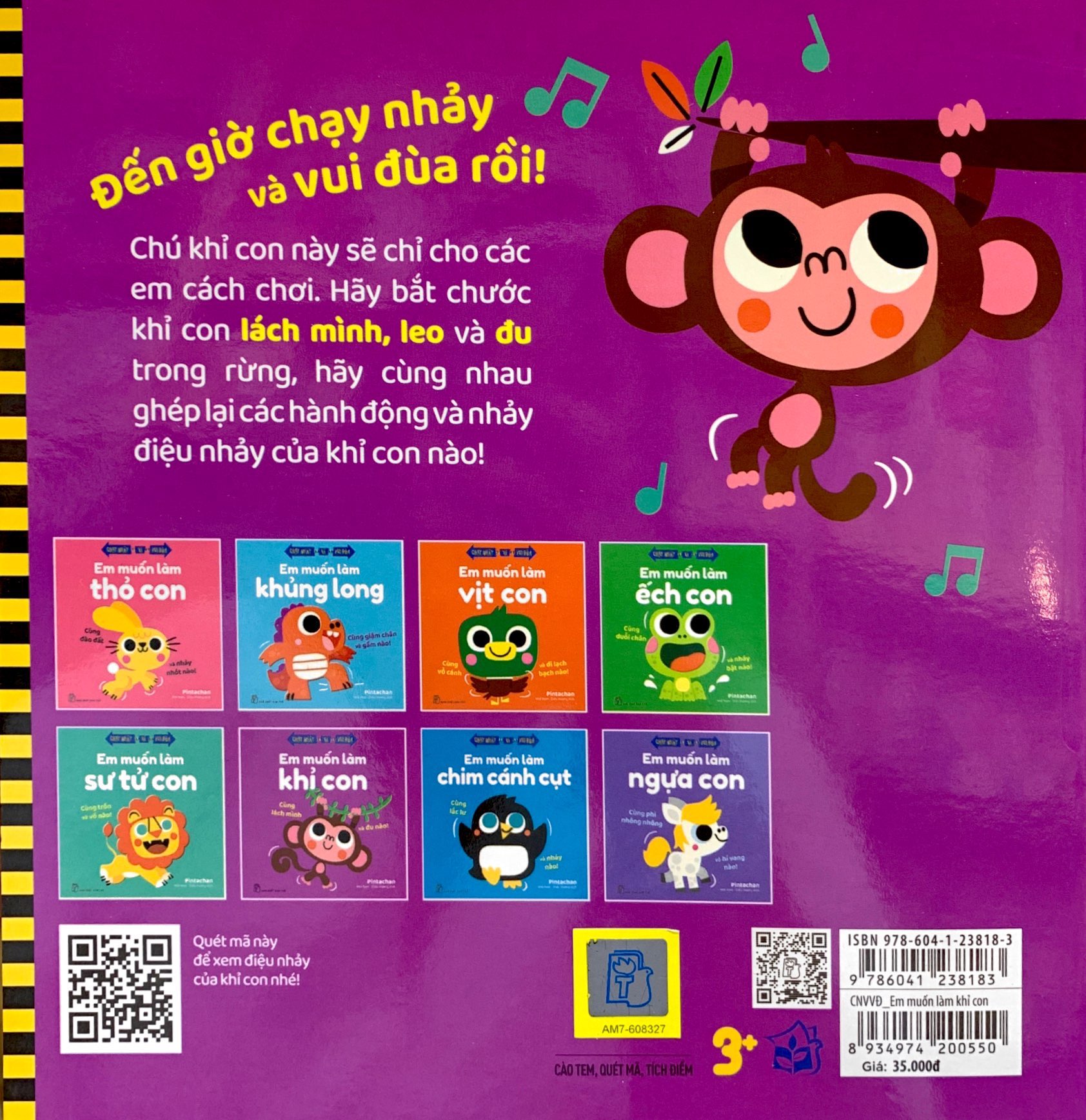 chạy nhảy và vui đùa - em muốn làm khỉ con