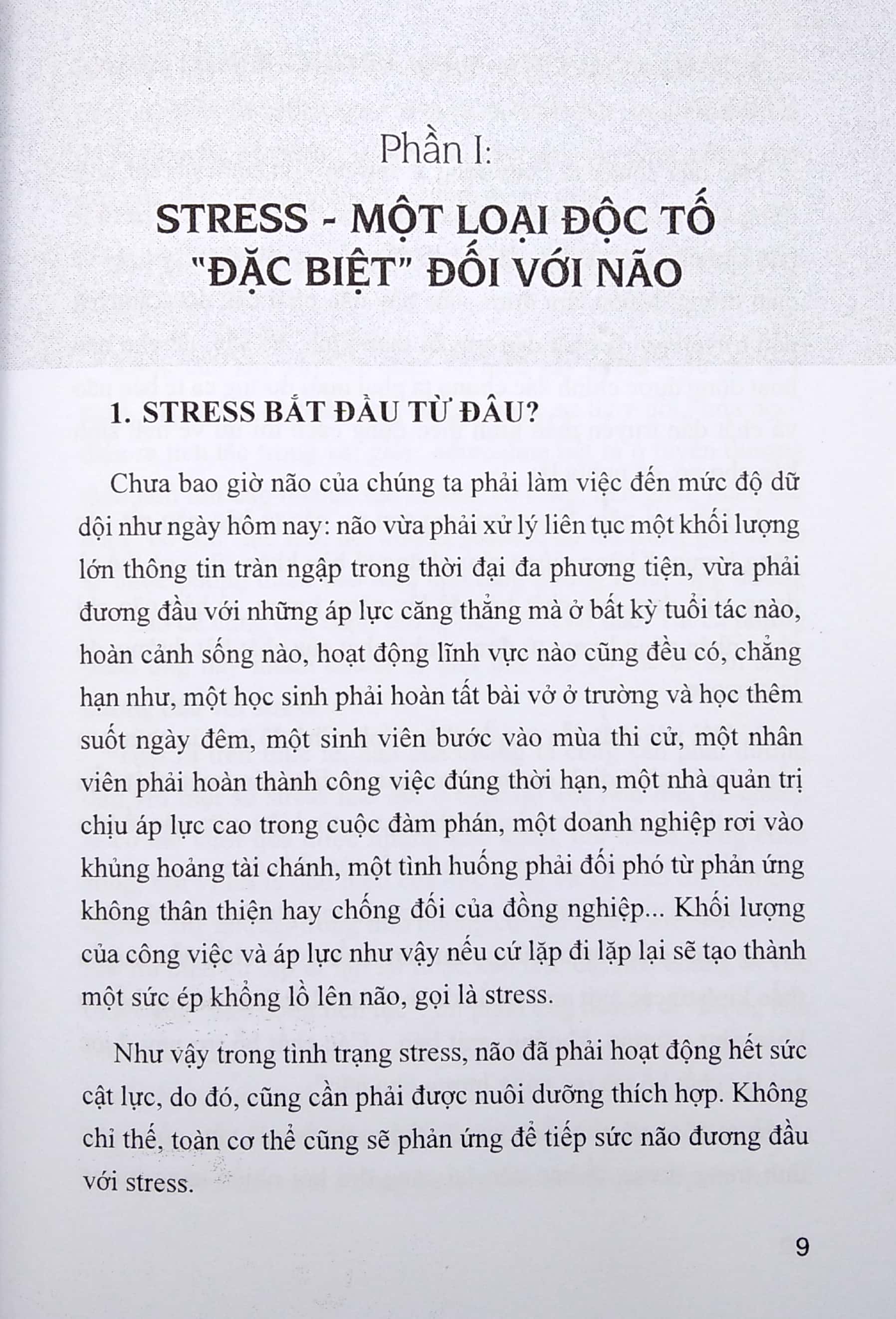 chế độ ăn bổ trí não giảm stress