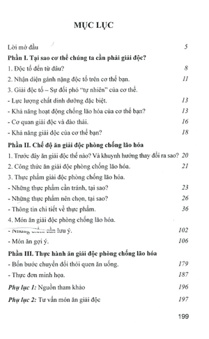 chế độ ăn giải độc cơ thể phòng chống lão hóa