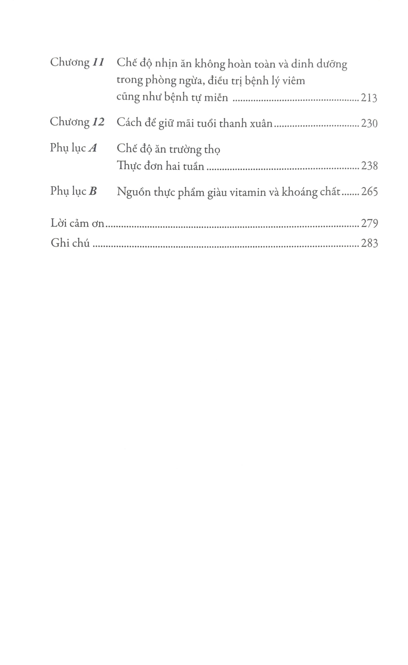 chế độ ăn trường thọ