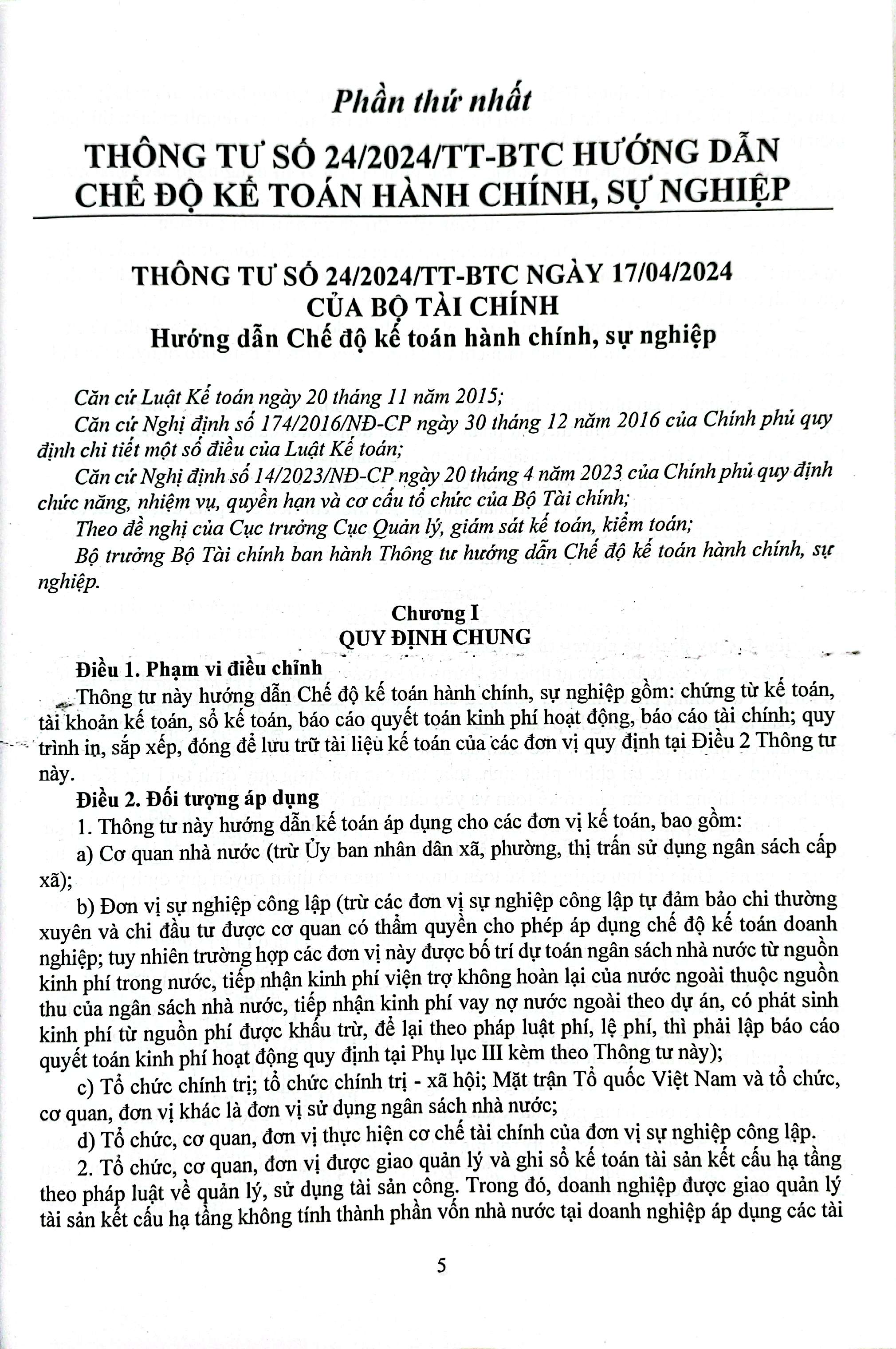 chế độ kế toán hành chính sự nghiệp