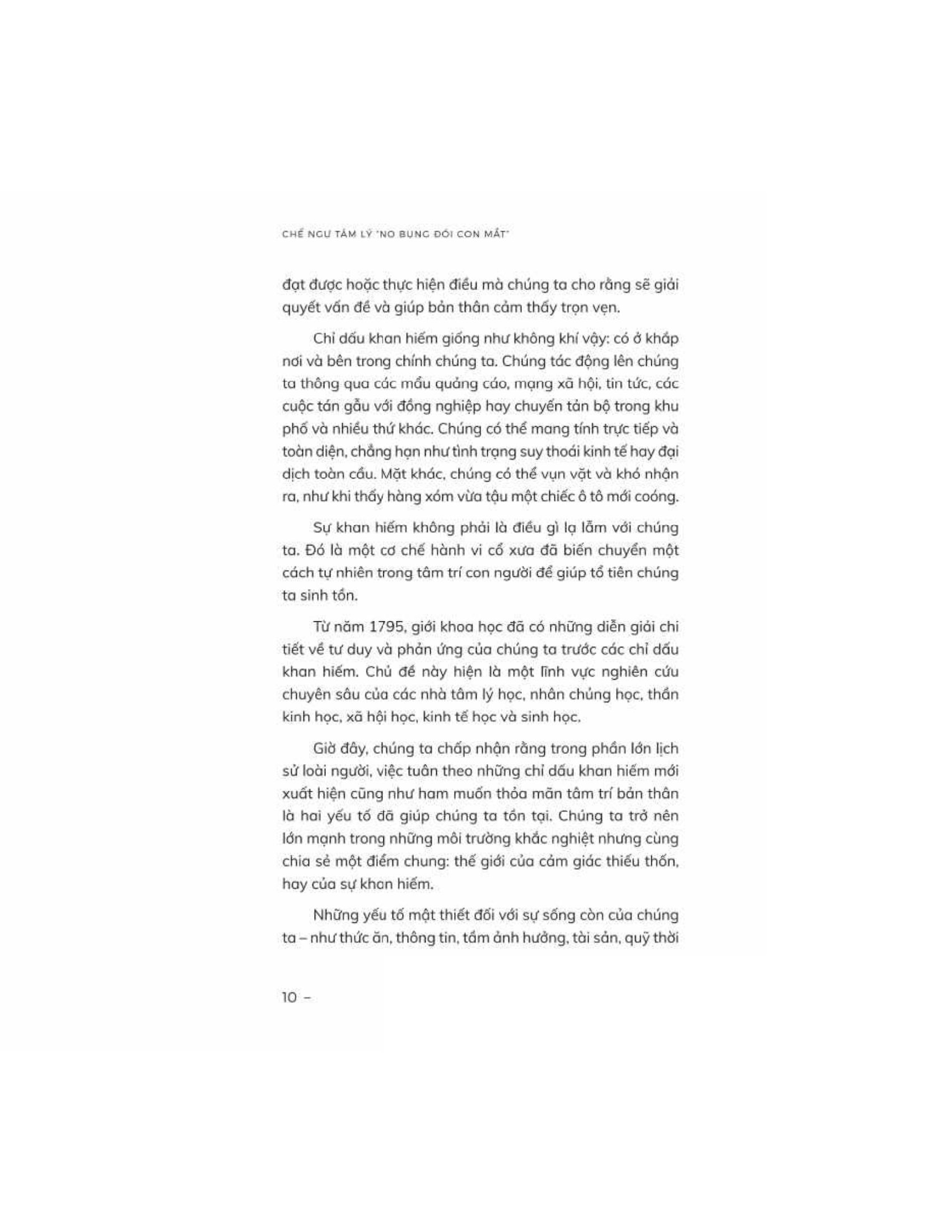 chế ngự tâm lý “no bụng đói con mắt”