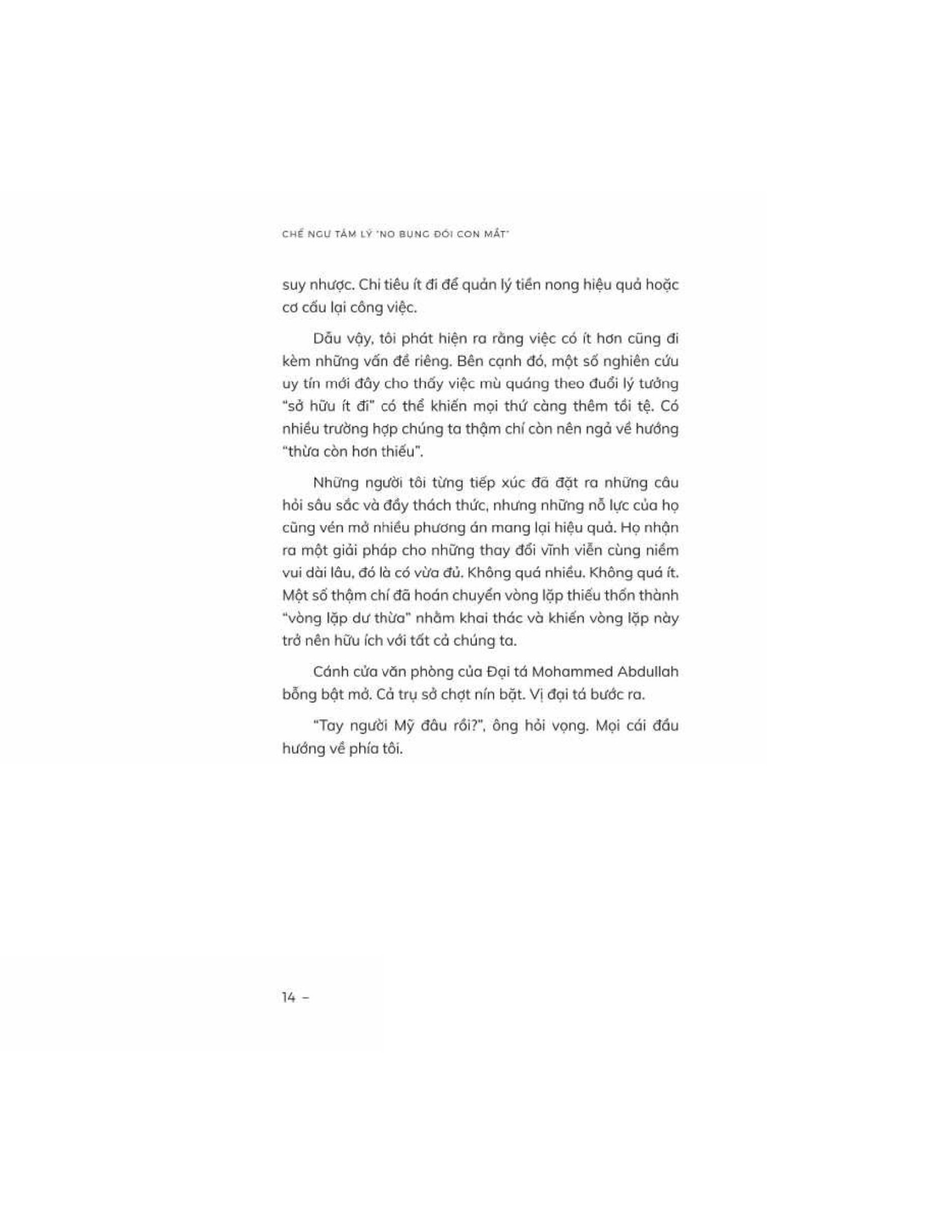 chế ngự tâm lý “no bụng đói con mắt”