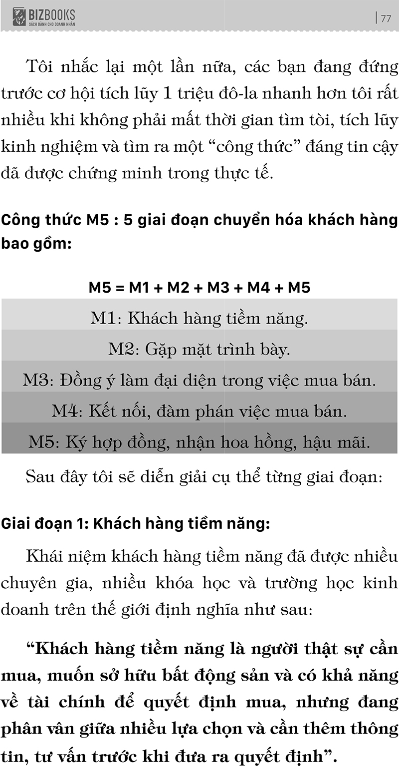 chế tác triệu đô - m5 công thức chế tác triệu đô trong ngành môi giới bất động sản