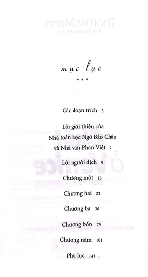 chết ở venice (tái bản 2018)