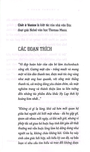 chết ở venice (tái bản 2018)