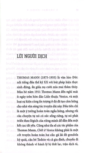 chết ở venice (tái bản 2018)