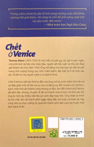 chết ở venice (tái bản 2018)
