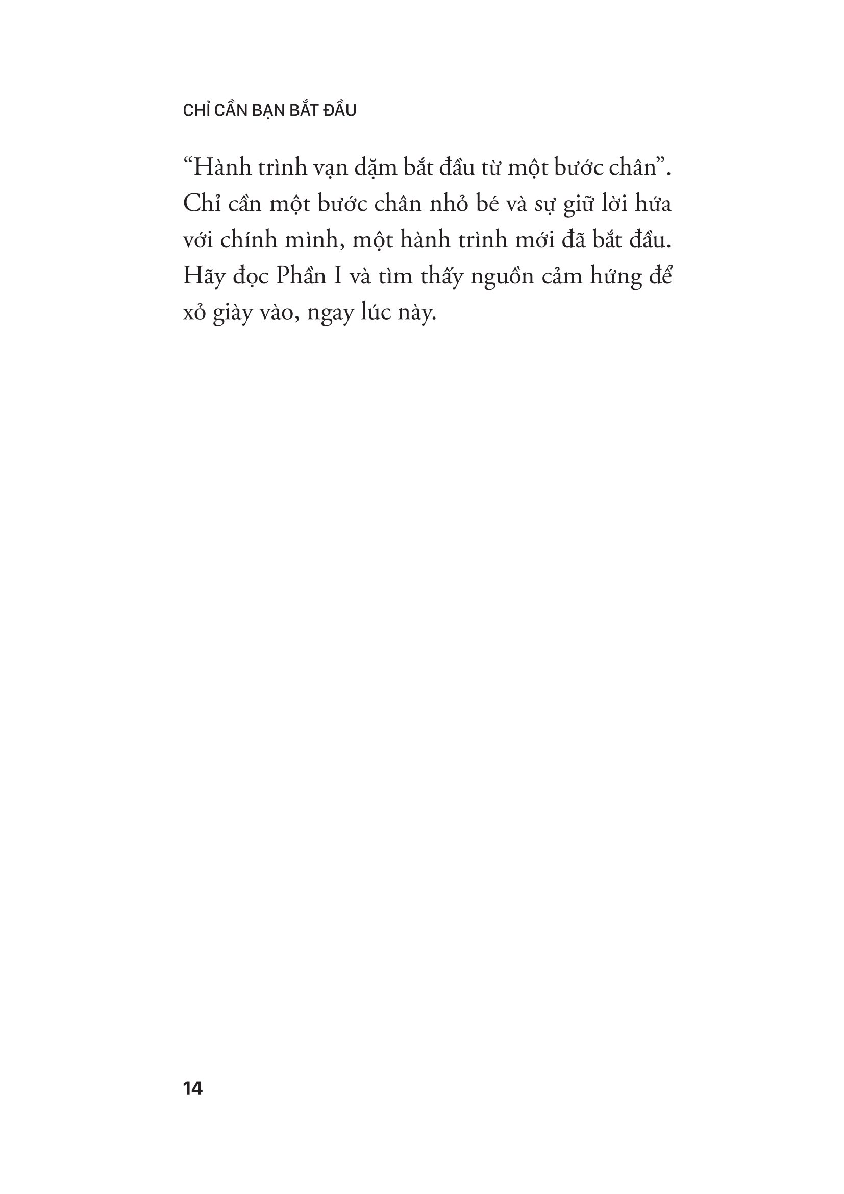 Chỉ Cần Bạn Bắt Đầu