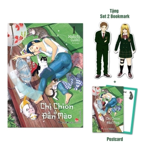 chị chion ở đền mèo - tập 1 - tặng kèm 2 bookmark + 1 postcard