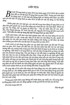 chỉ dẫn, tra cứu áp dụng bộ luật tố tụng hình sự năm 2015