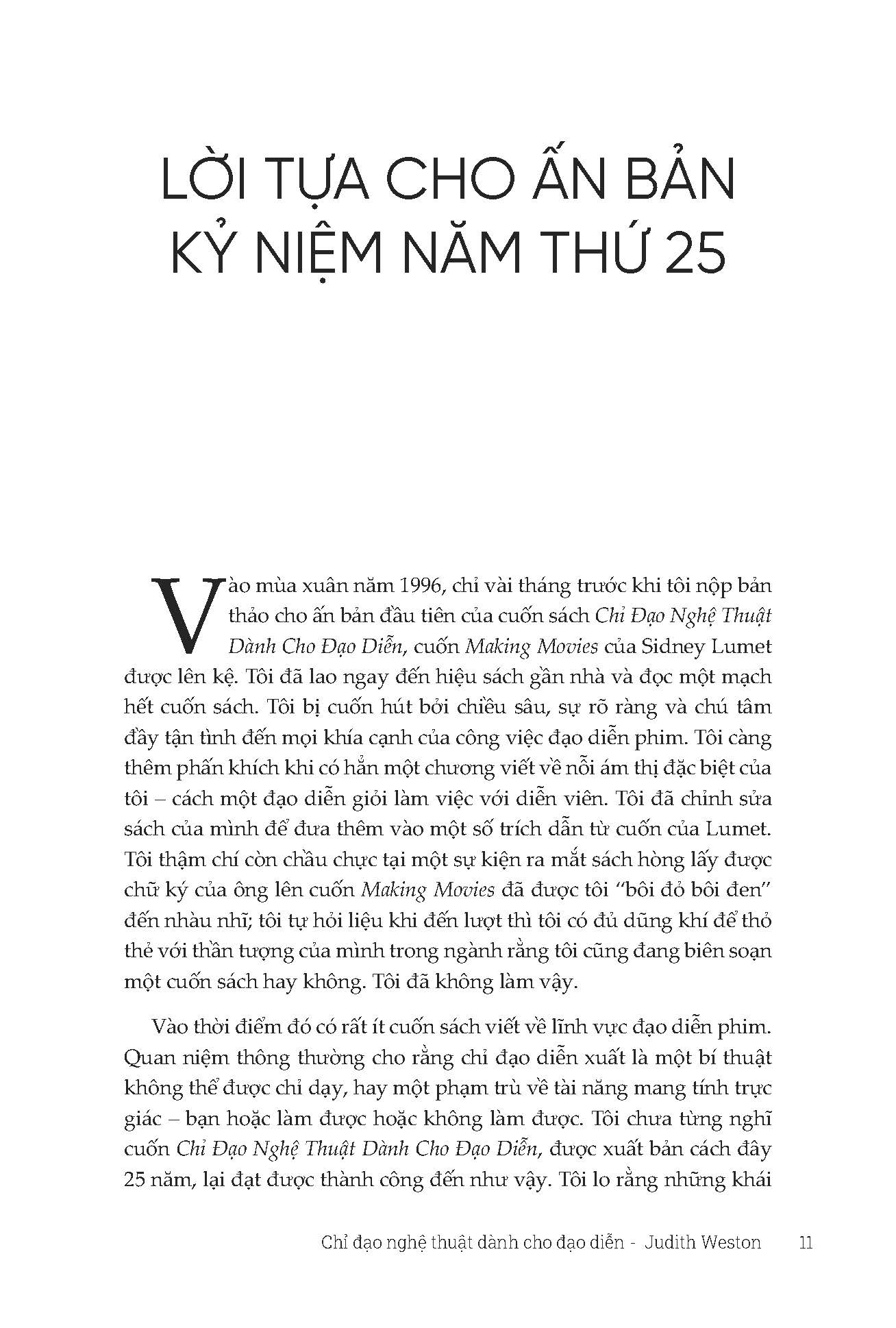chỉ đạo nghệ thuật dành cho đạo diễn - cẩm nang giúp mang tới các vai diễn đáng nhớ trên màn ảnh - ấn bản kỷ niệm năm thứ 25