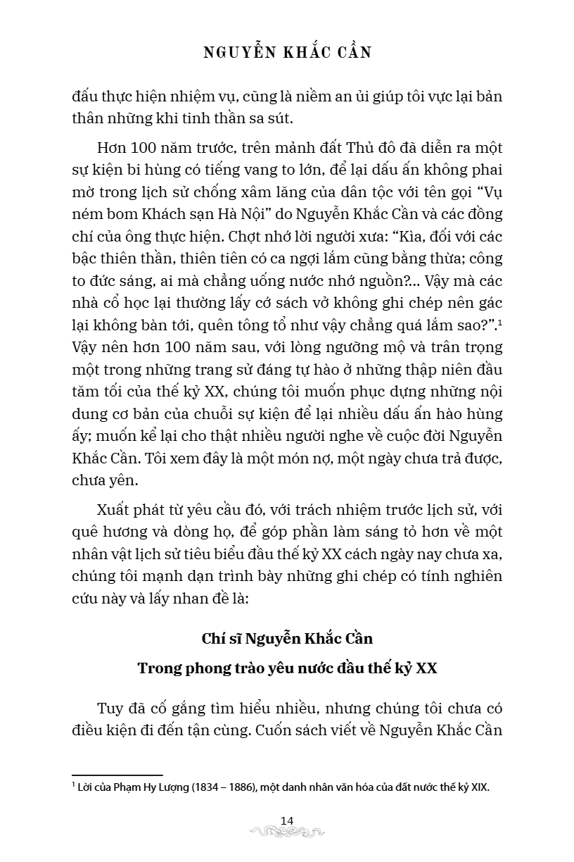 Chi Si Nguyen Khac Can Trong Phong Trao Yeu Nuoc Dau The Ky XX