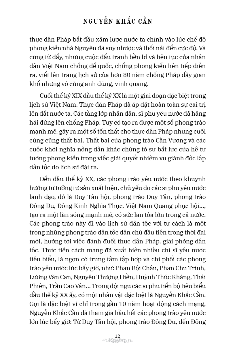 Chi Si Nguyen Khac Can Trong Phong Trao Yeu Nuoc Dau The Ky XX