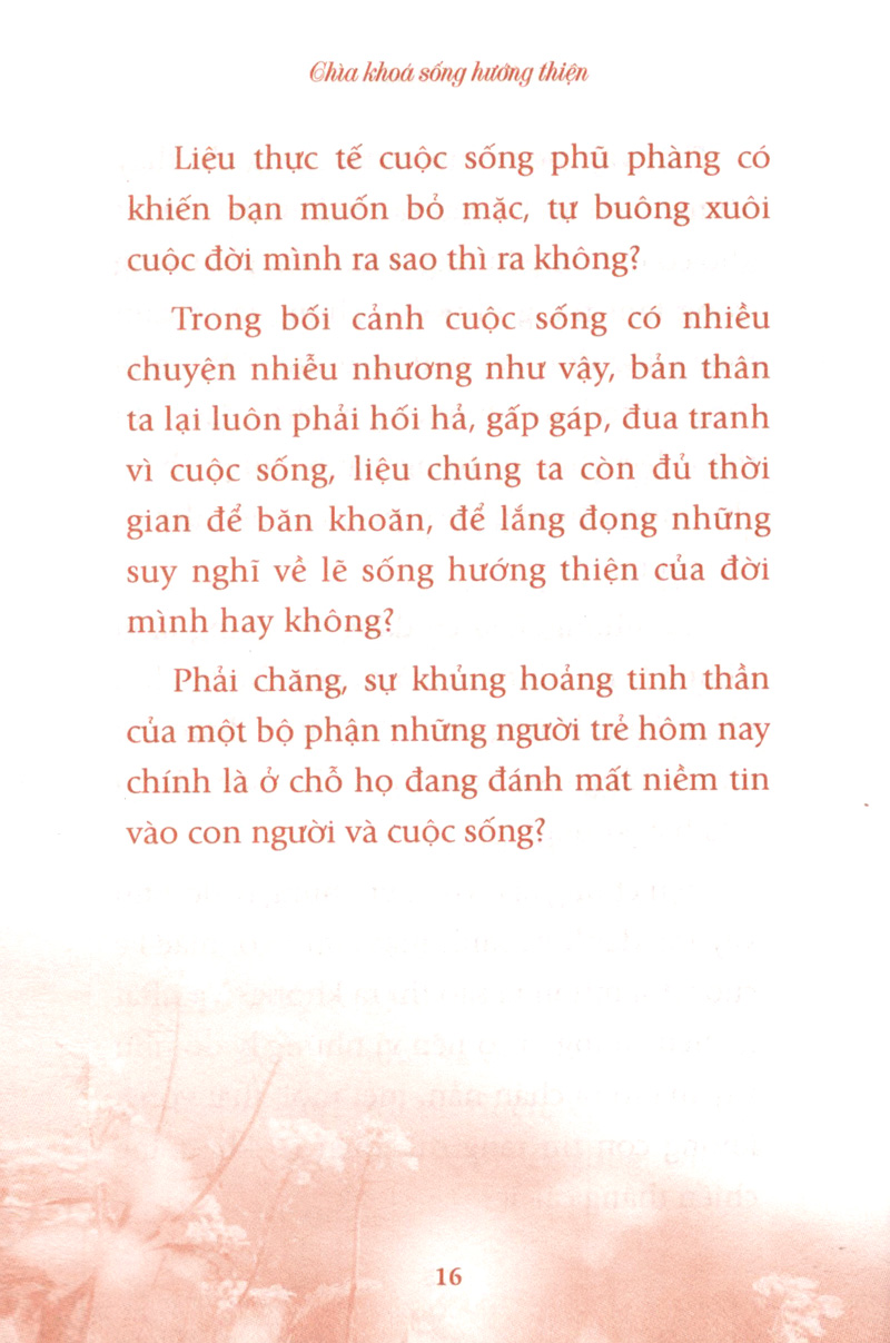 chìa khóa sống hướng thiện (tái bản)