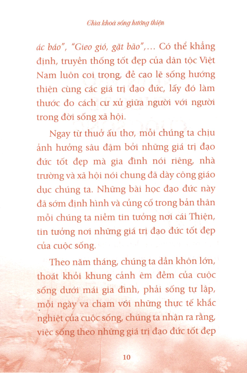 chìa khóa sống hướng thiện (tái bản)