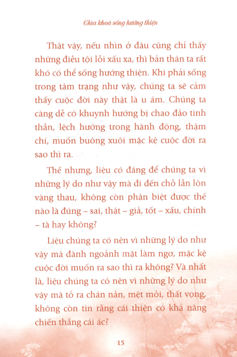 chìa khóa sống hướng thiện (tái bản)