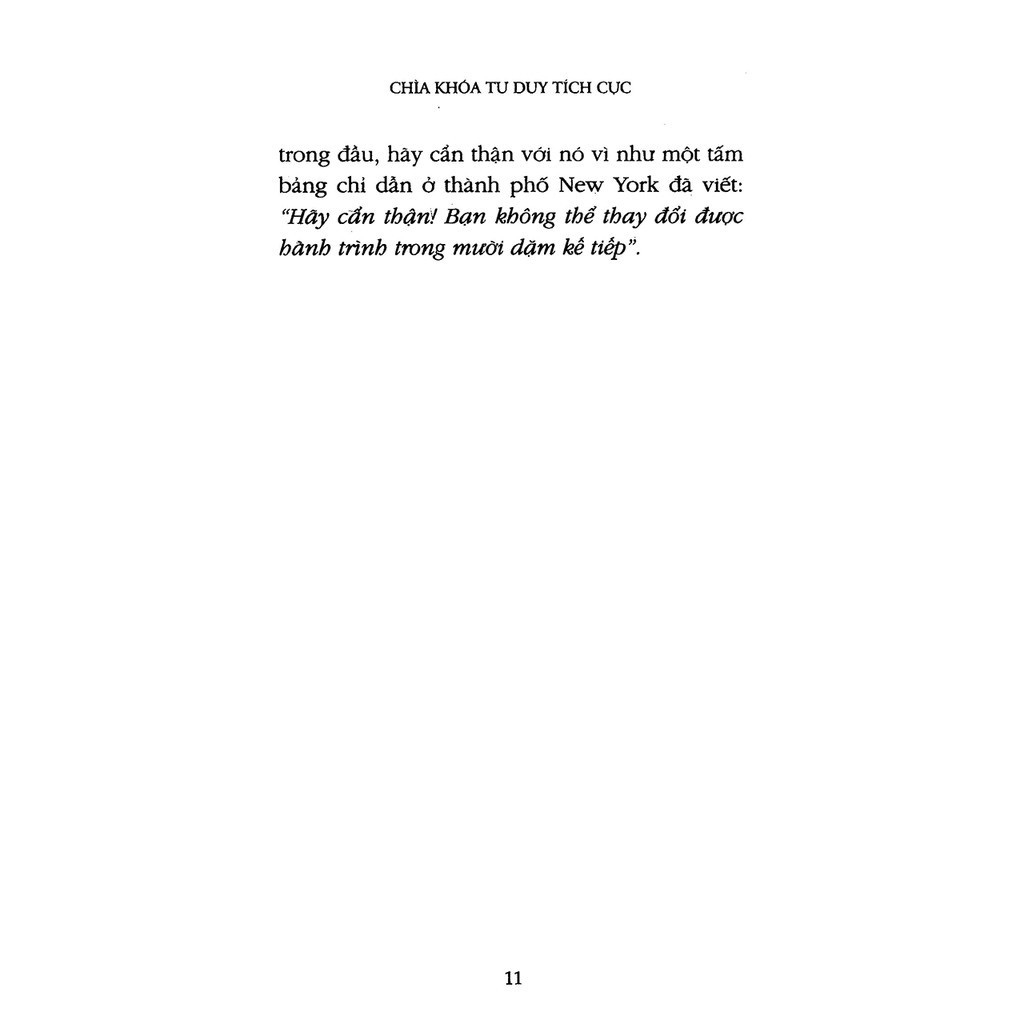 chìa khóa tư duy tích cực (tái bản 2021)