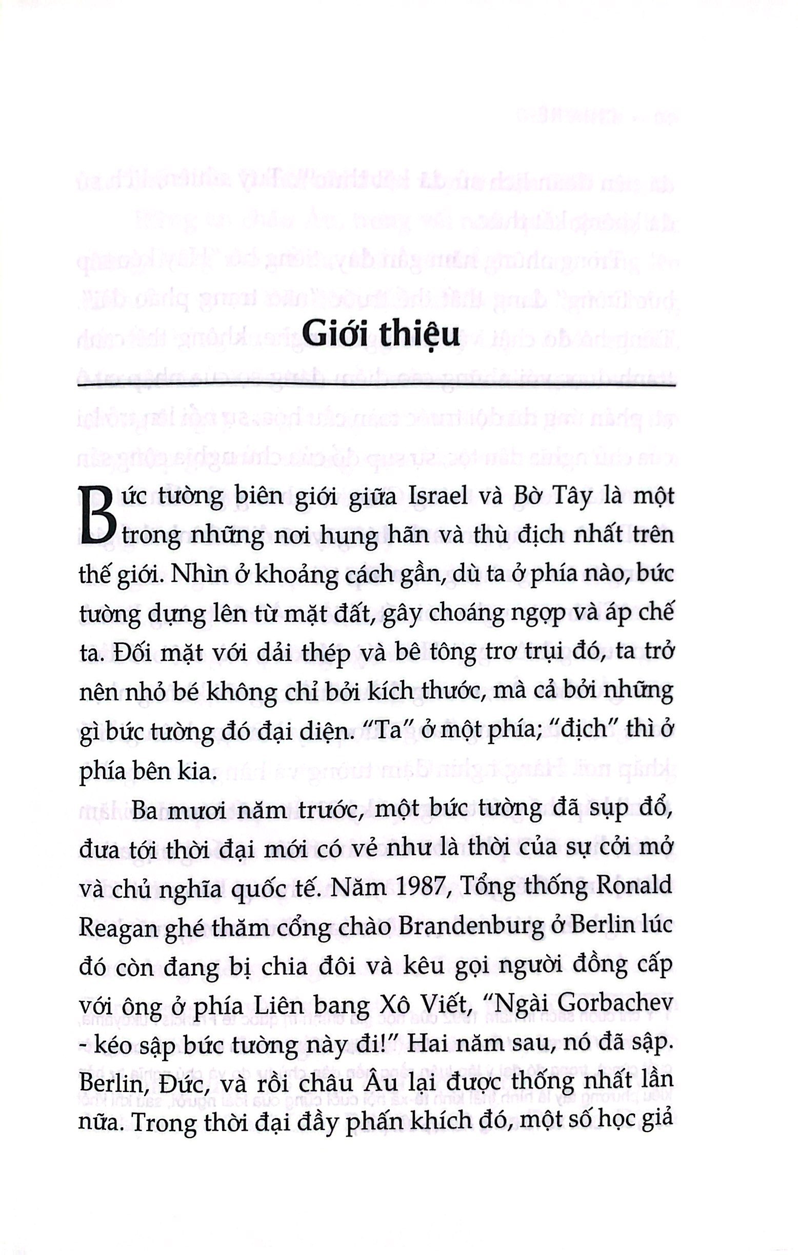 chia rẽ - tại sao chúng ta đang sống trong thời đại của những bức tường