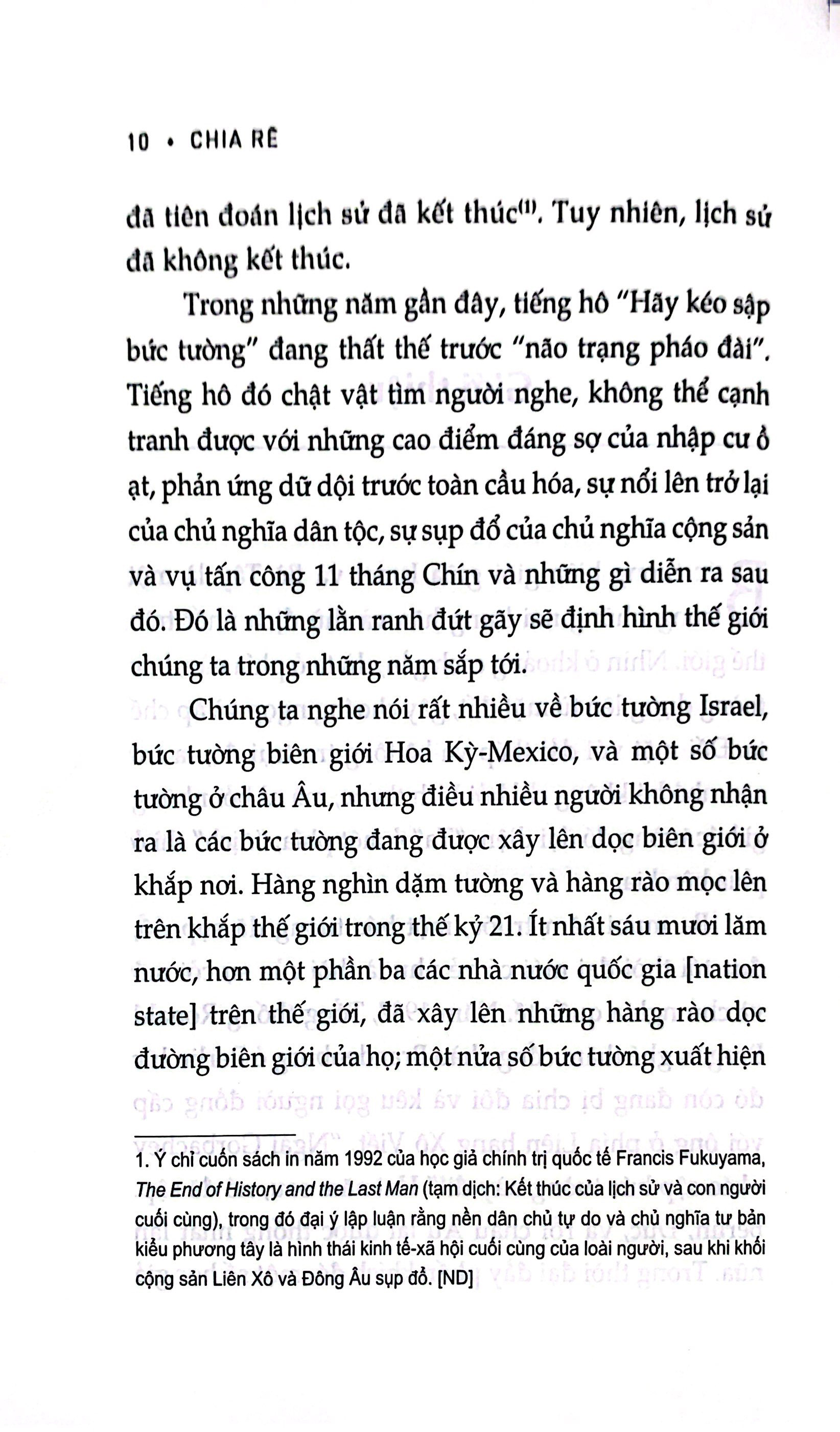 chia rẽ - tại sao chúng ta đang sống trong thời đại của những bức tường