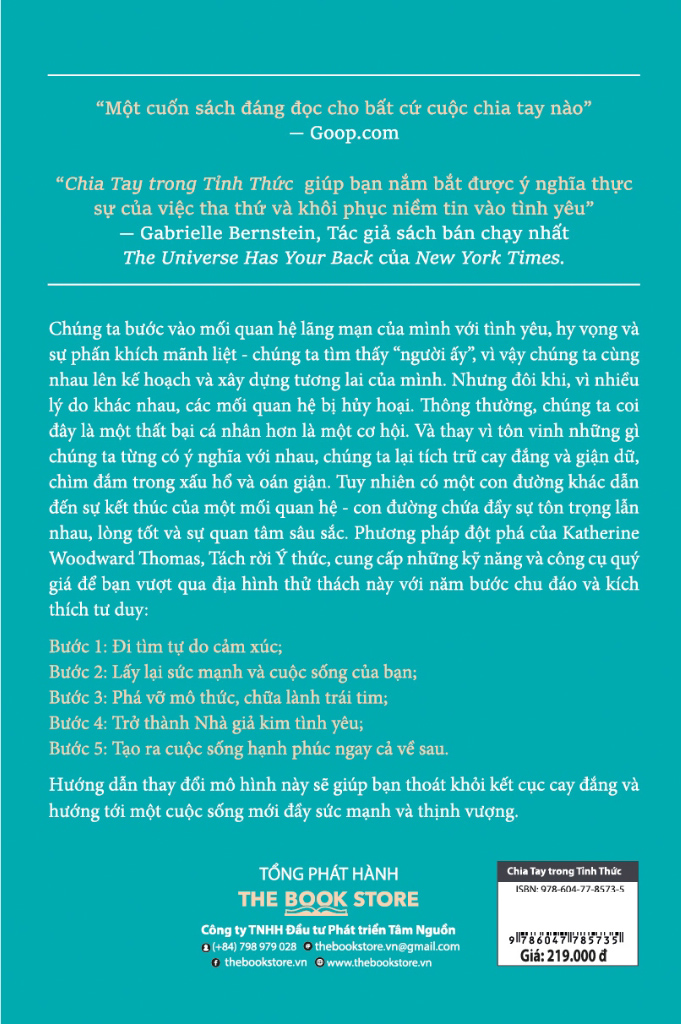 chia tay trong tỉnh thức - 5 bước để sống hạnh phúc ngay cả về sau