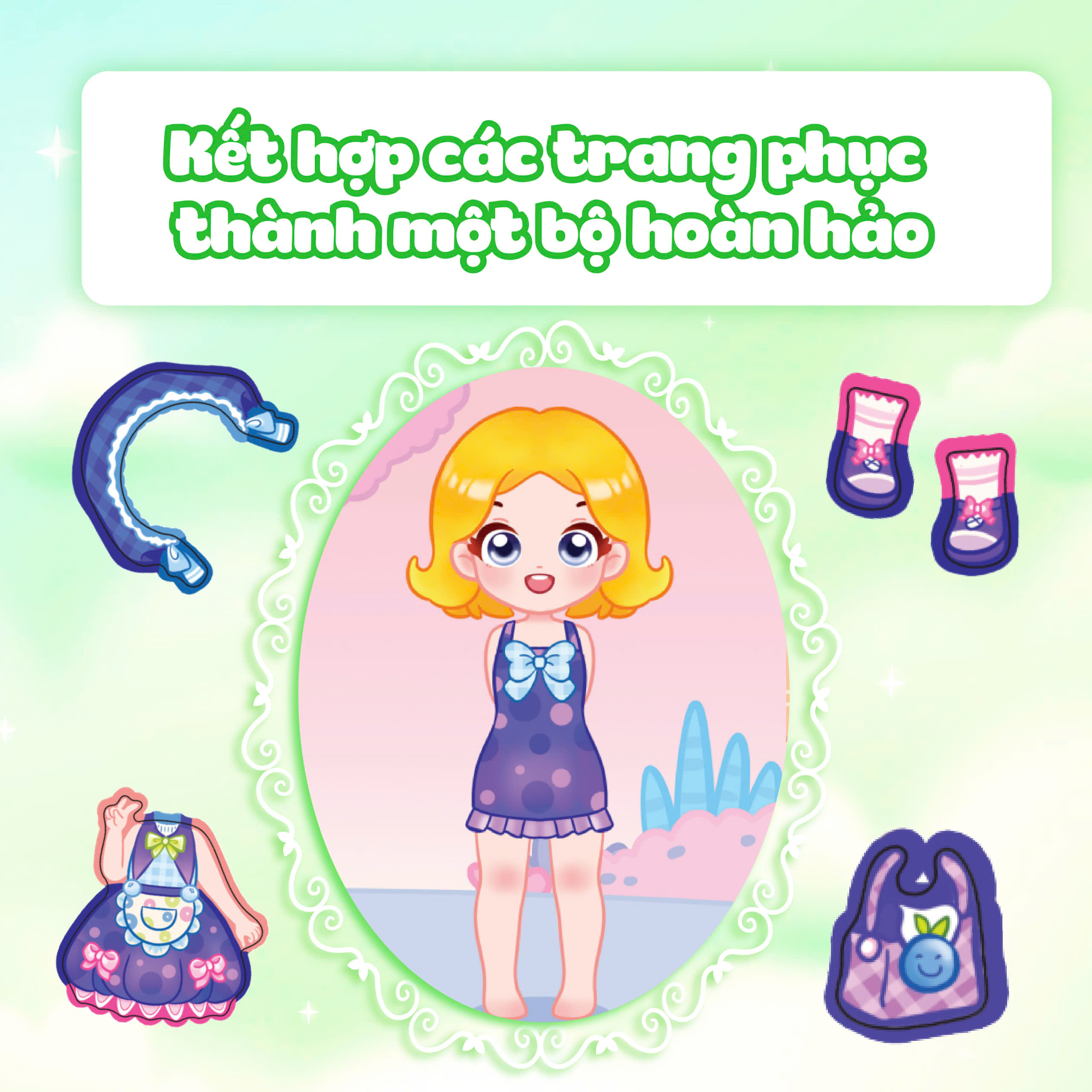 chibi fashion - công chúa hiện đại