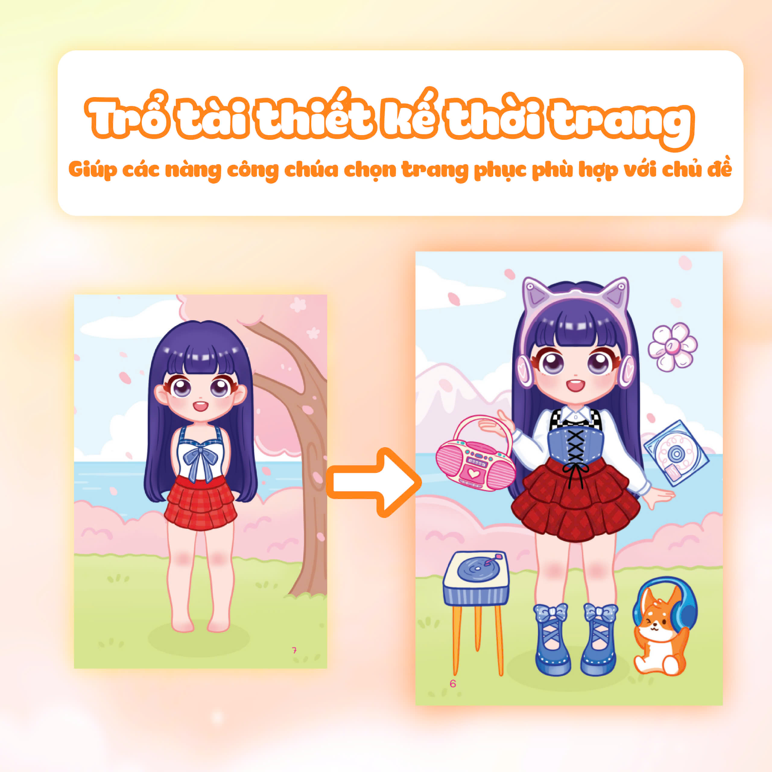 chibi fashion - công chúa nghệ sĩ