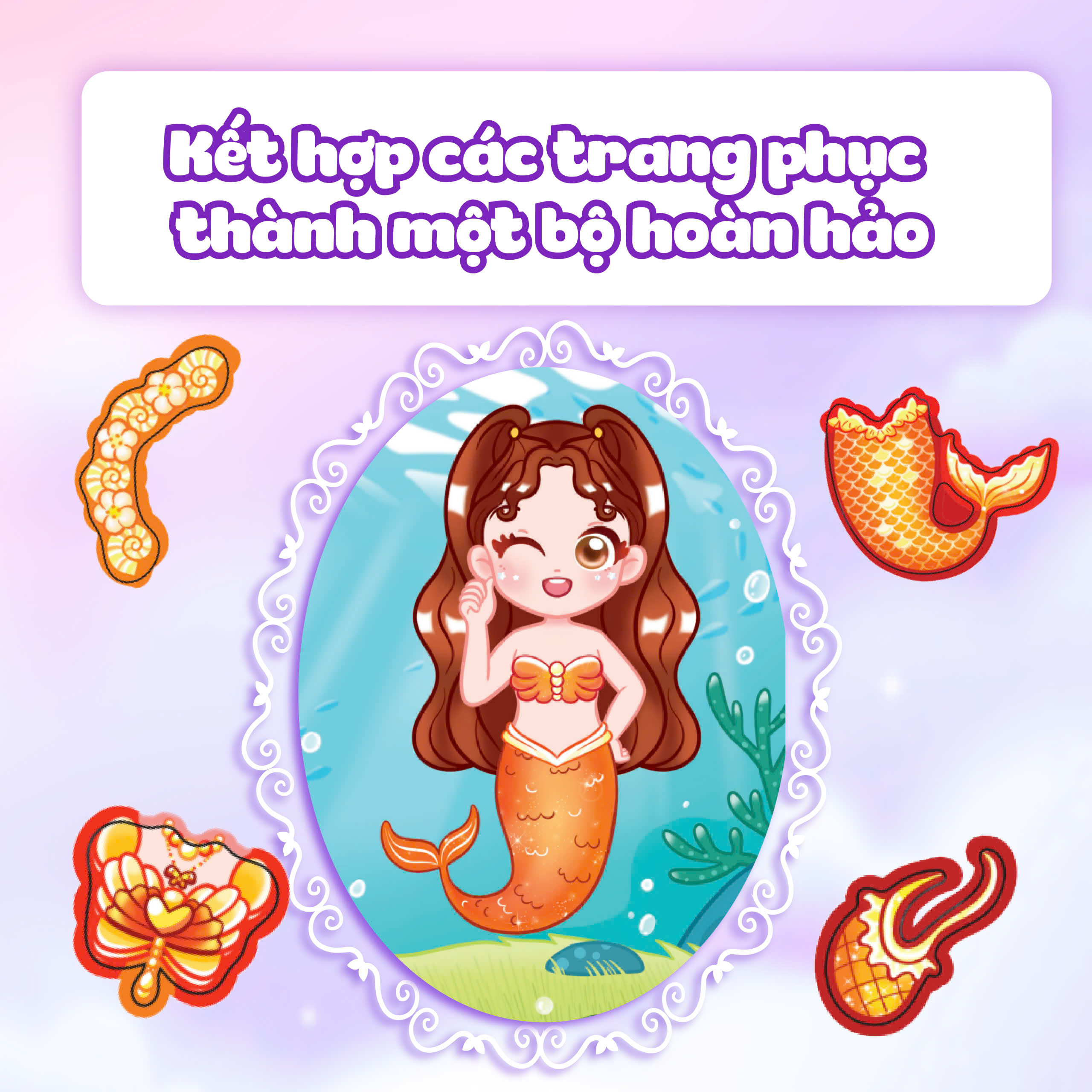 chibi fashion - công chúa tiên cá