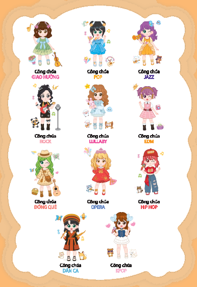 Chibi Fashion Show - Cong Chua Am Nhac