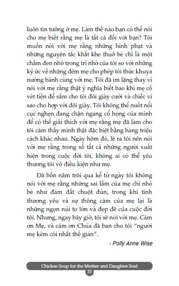 chicken soup for the mother and daughter soul - vòng tay của mẹ (tái bản 2023)