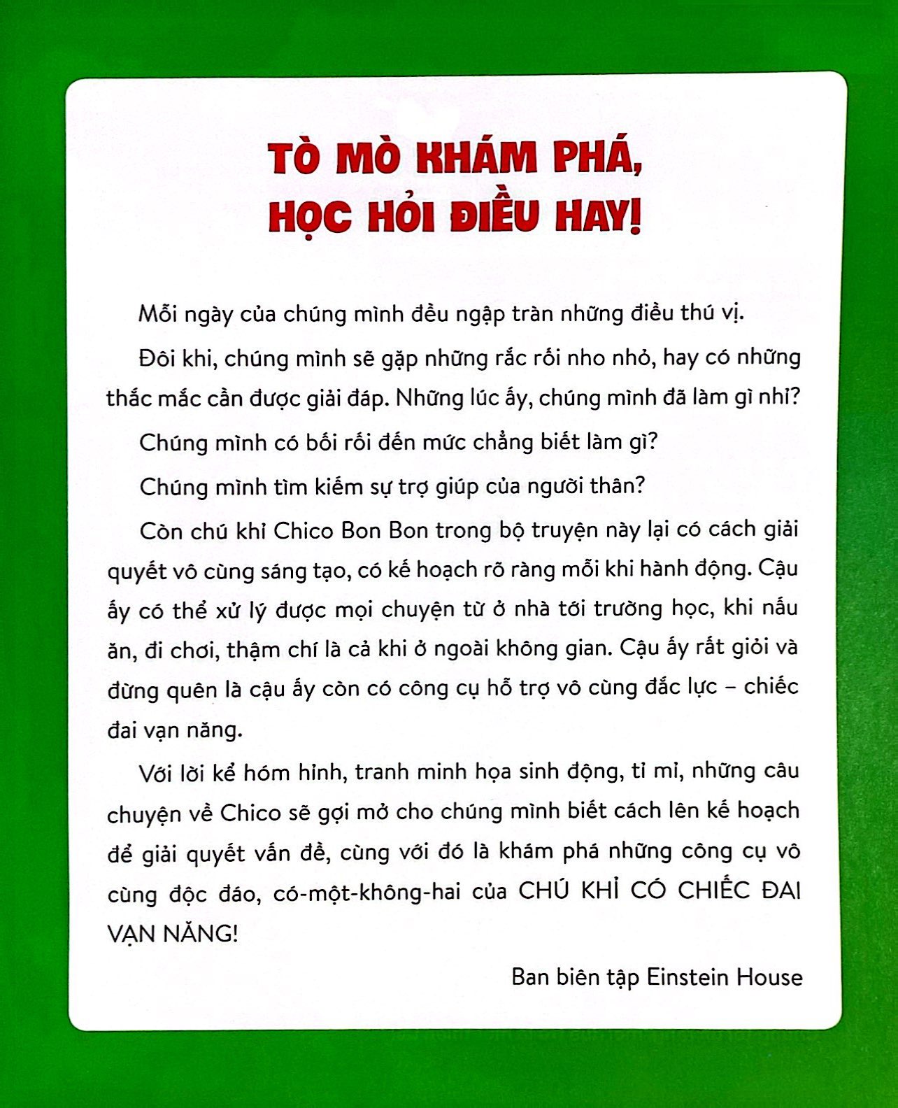 chico bon bon - chú khỉ có chiếc đai vạn năng - bí ẩn trong trường học
