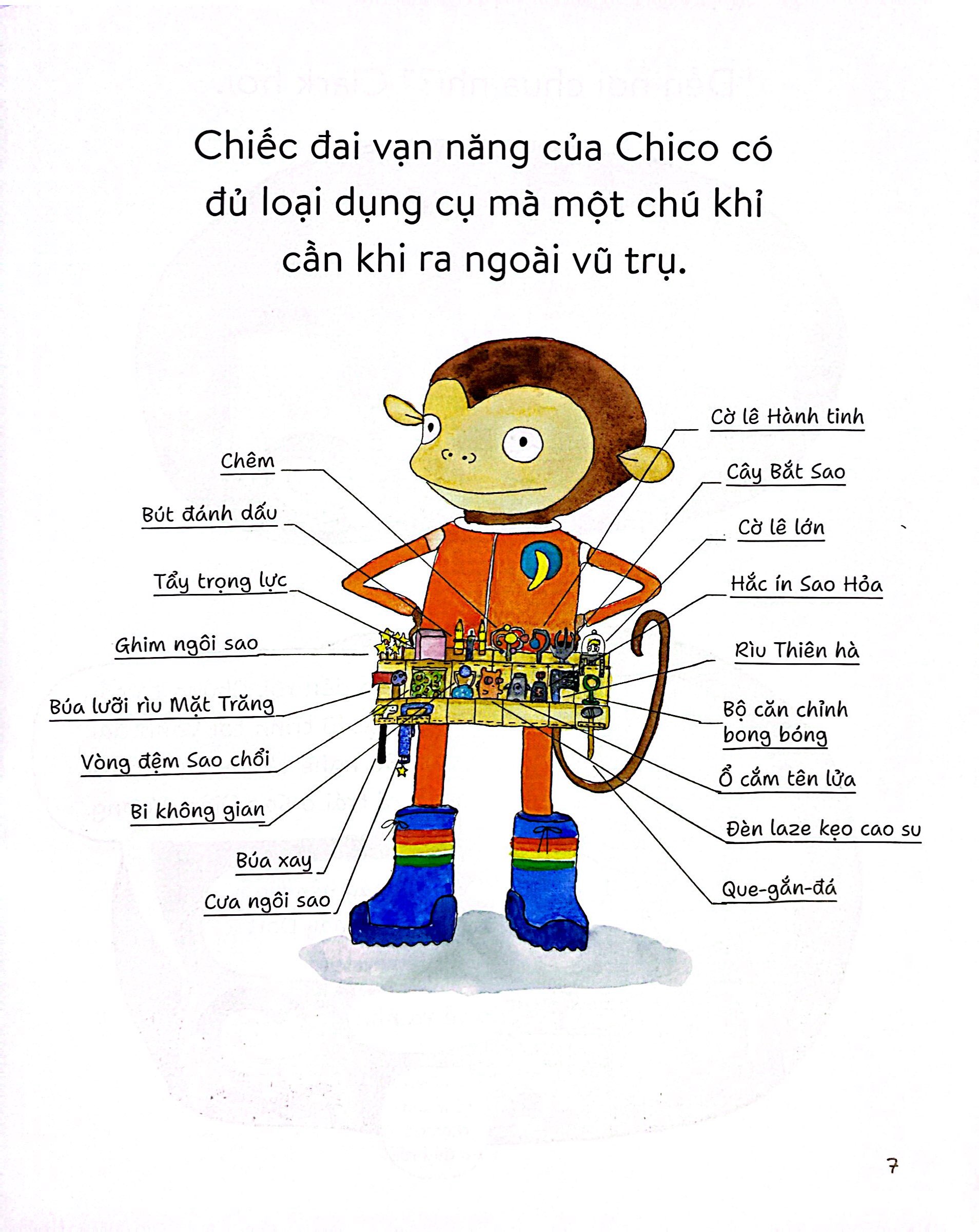 chico bon bon - chú khỉ có chiếc đai vạn năng - nhiệm vụ không gian