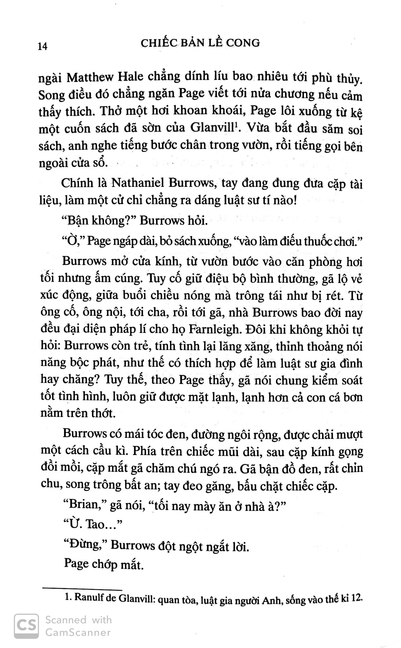 chiếc bản lề cong