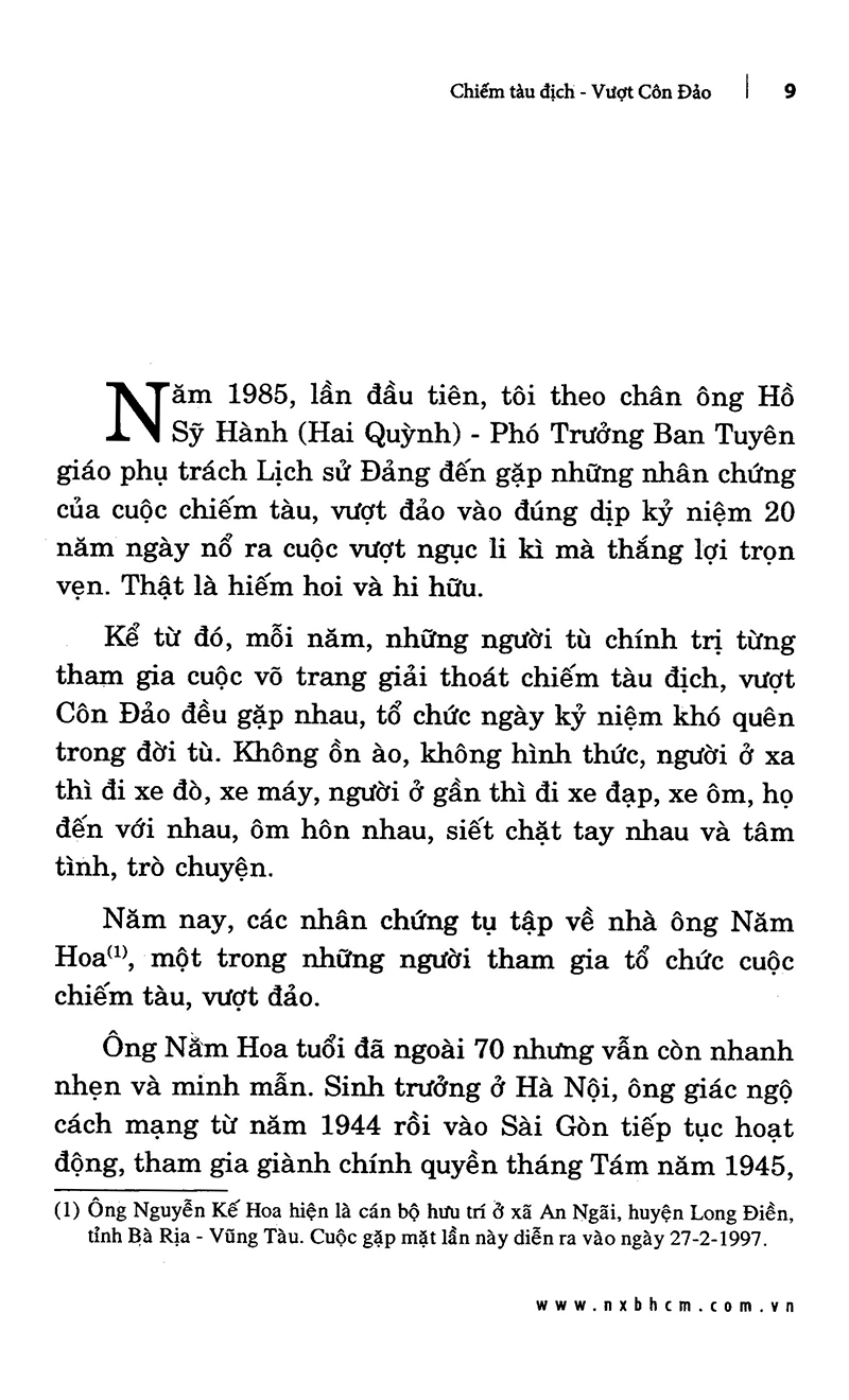 chiếm tàu địch vượt côn đảo - tái bản 2019