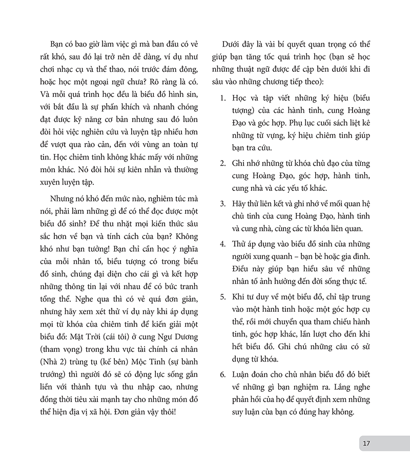 chiêm tinh học cơ bản - luận giải cuộc đời qua biểu đồ chiêm tinh