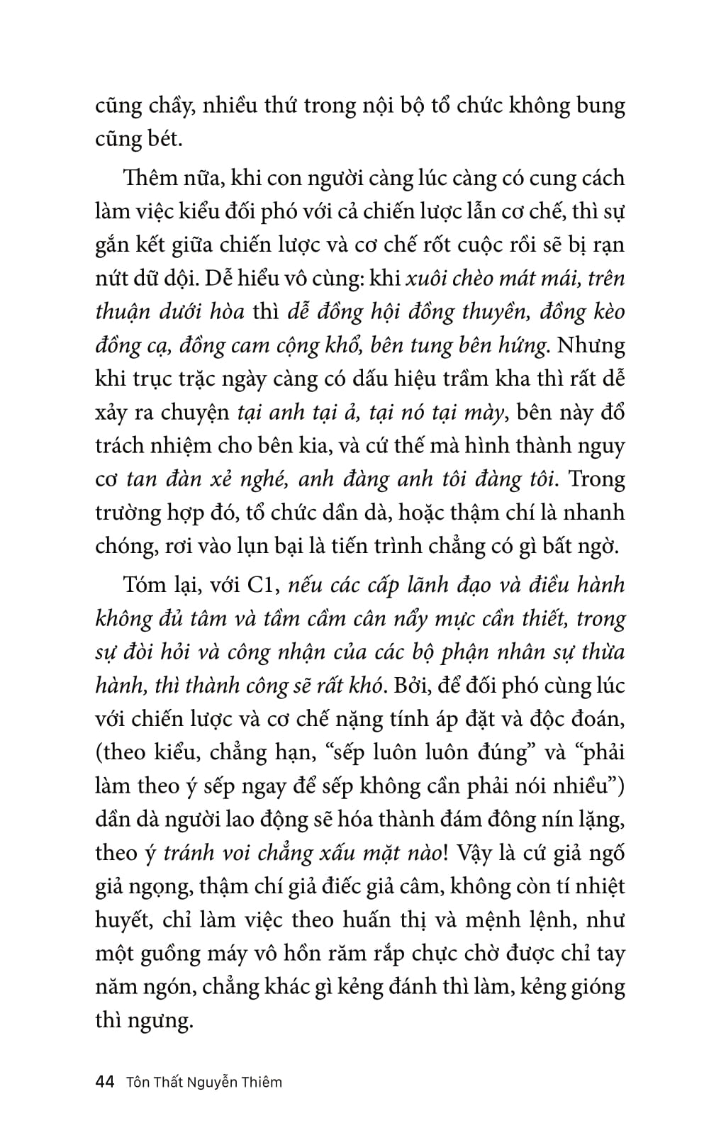 chiến lược - cơ chế - con người: thế kiềng 3c của tồn vinh doanh nghiệp