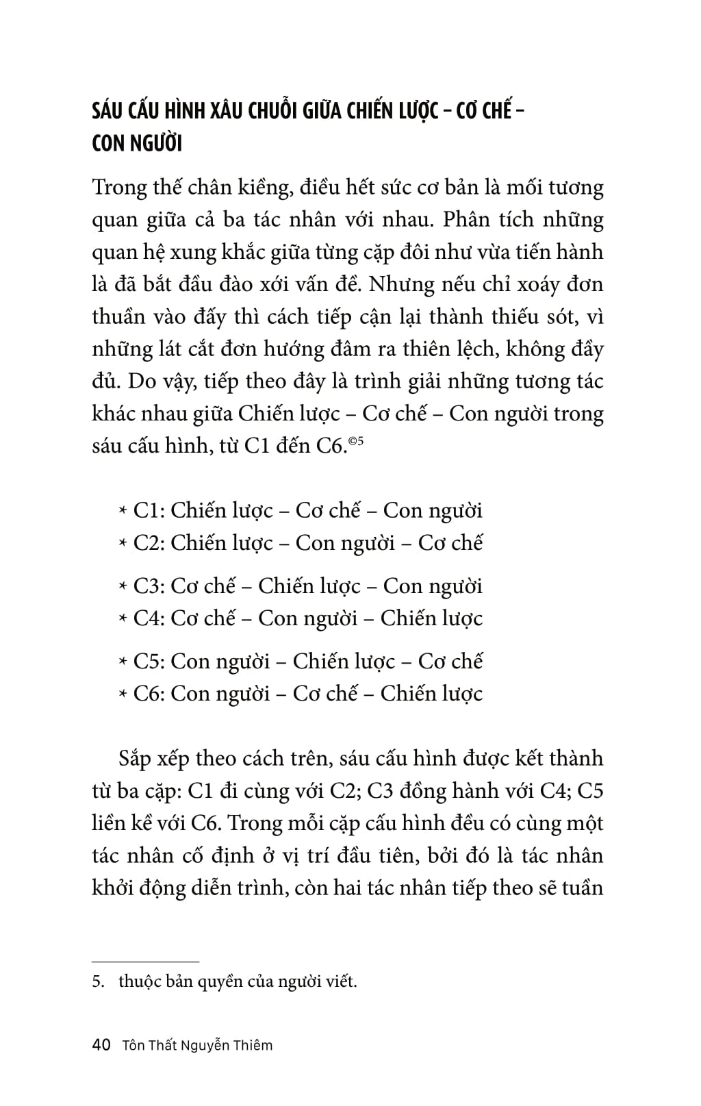 chiến lược - cơ chế - con người: thế kiềng 3c của tồn vinh doanh nghiệp
