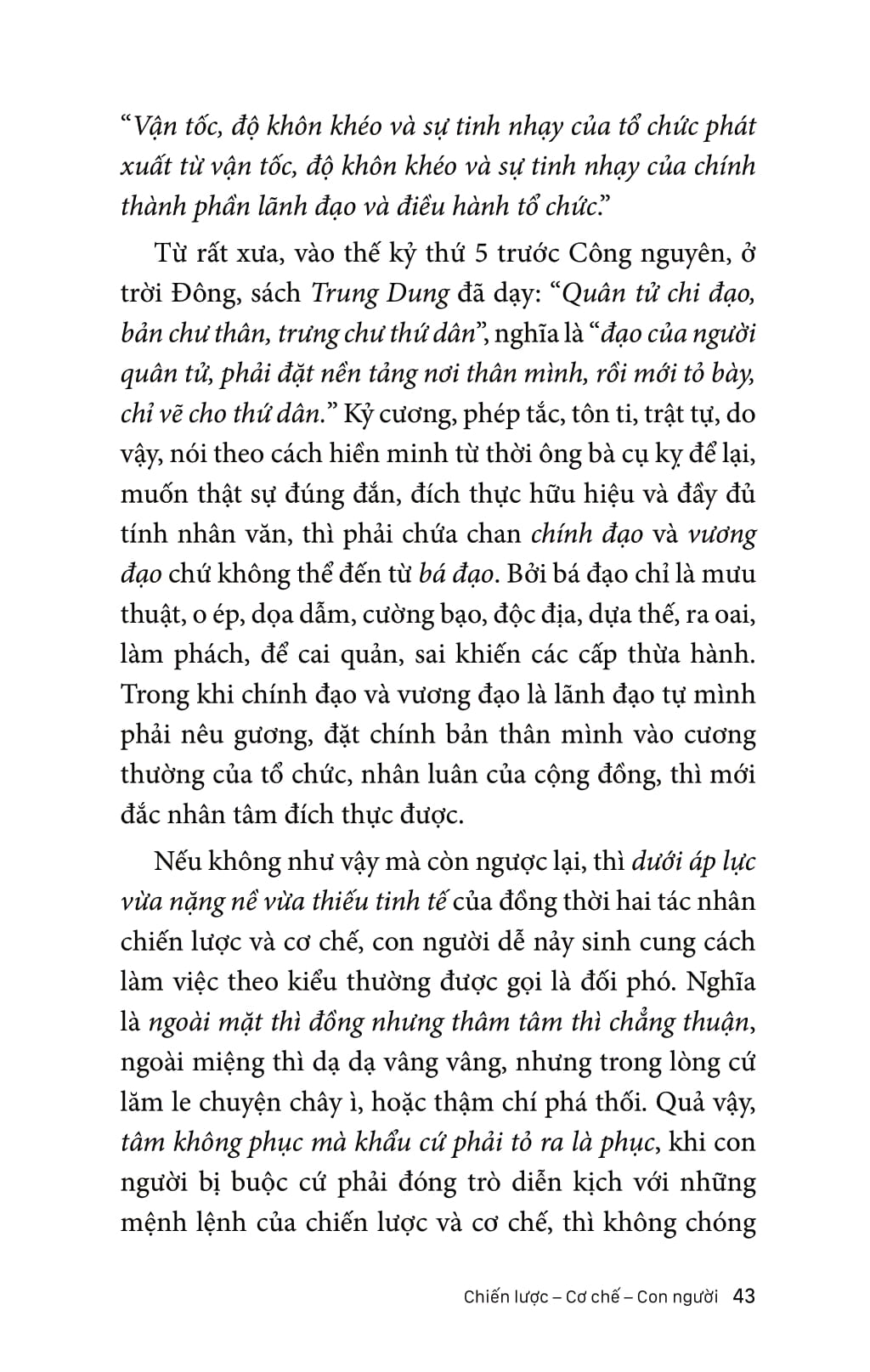 chiến lược - cơ chế - con người: thế kiềng 3c của tồn vinh doanh nghiệp
