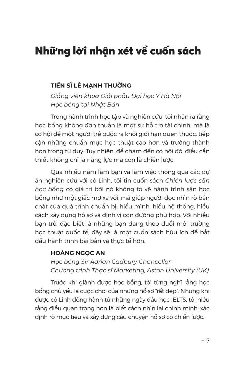 Chiến Lược Săn Học Bổng