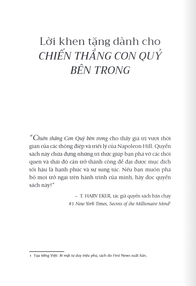 chiến thắng con quỷ bên trong - để tự do và thành công