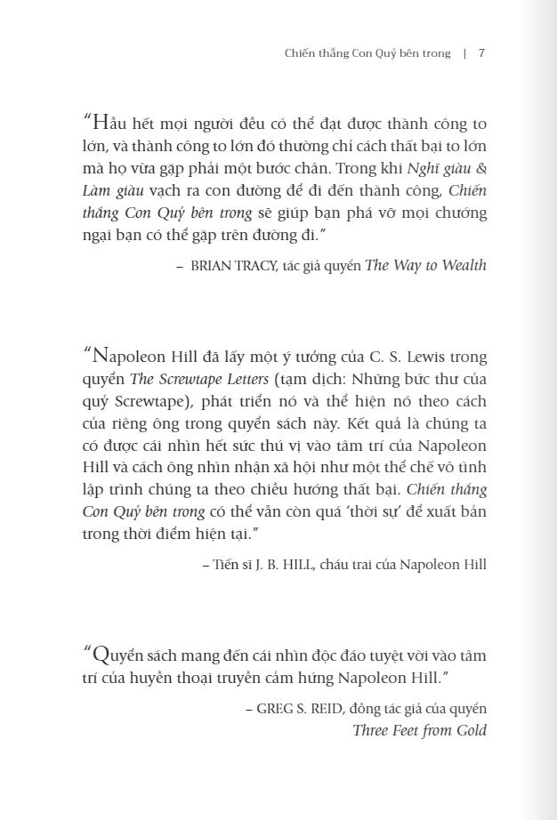 chiến thắng con quỷ bên trong - để tự do và thành công