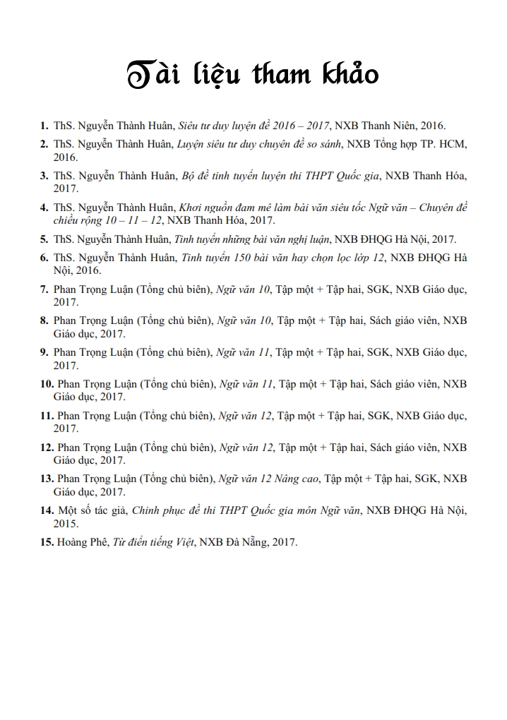 chiến thắng kì thi thpt quốc gia 2018 môn ngữ văn