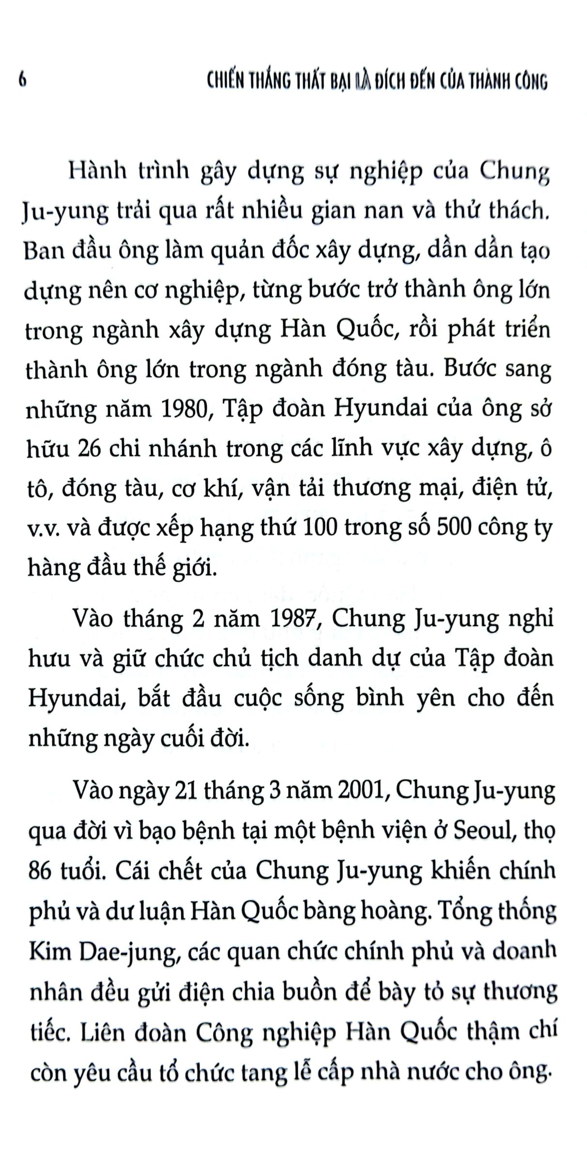 chiến thắng thất bại là đích đến của thành công