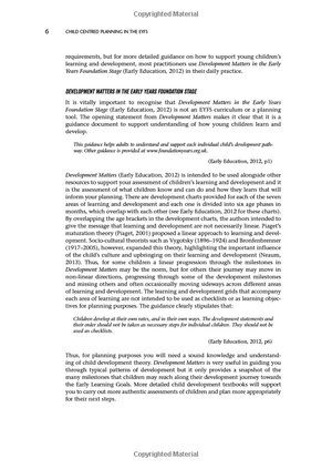 child centred planning in the early years foundation stage