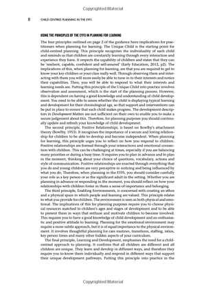 child centred planning in the early years foundation stage